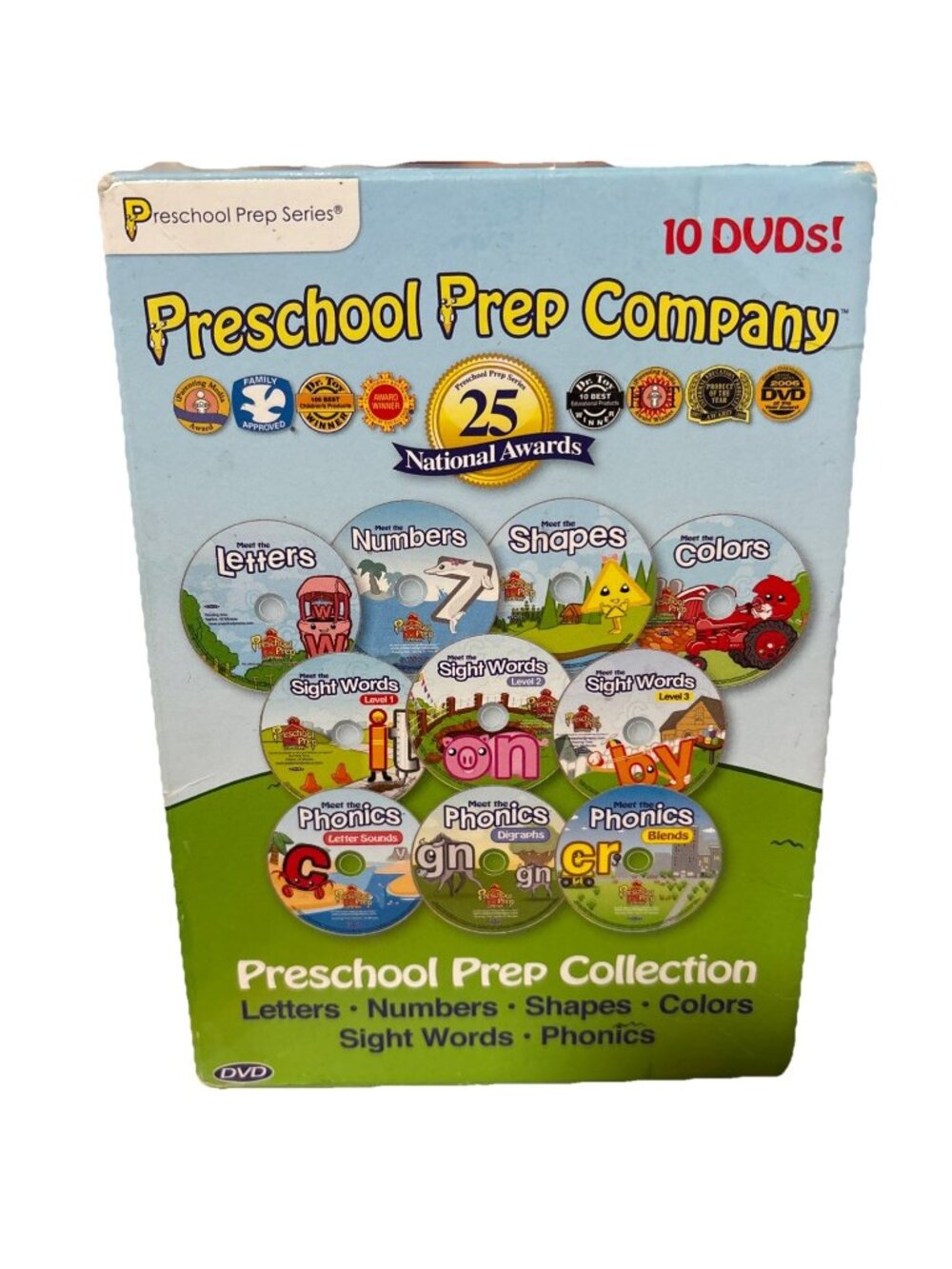 *Preschool Prep Company 10 DVD Set Educational Homeschool Letters Phonics